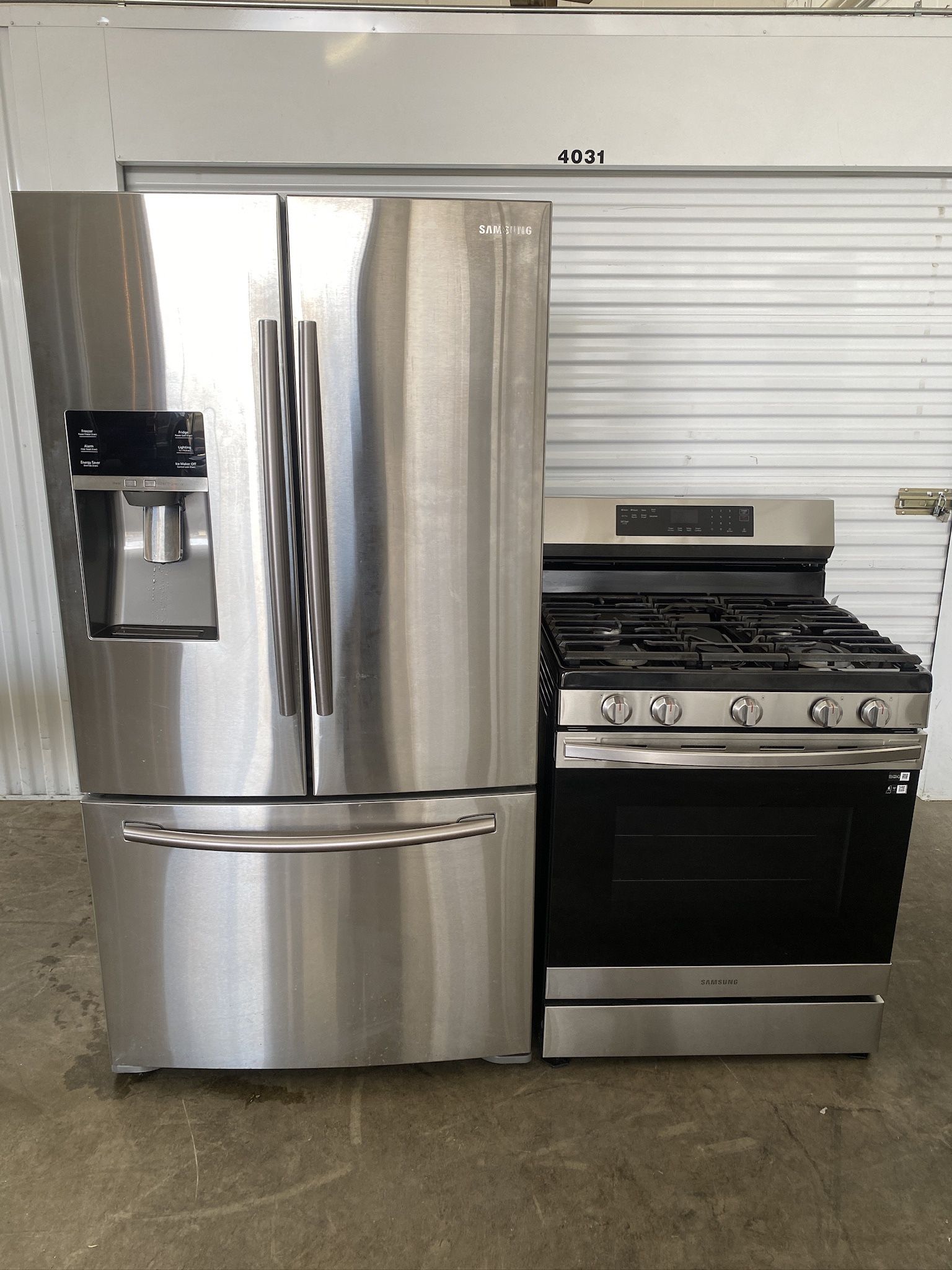 ✨ Stainless Steel Kitchen Set – Samsung French Door Fridge + Gas Stove ✨