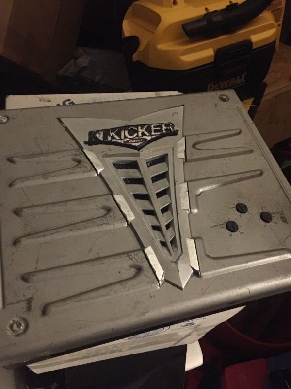 Kicker kx600.1 bass amp. Heavy and underrated