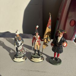 hand-painted pewter military figurines made by Charles Stadden Studios. 
