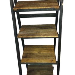Wood Ladder Shelf