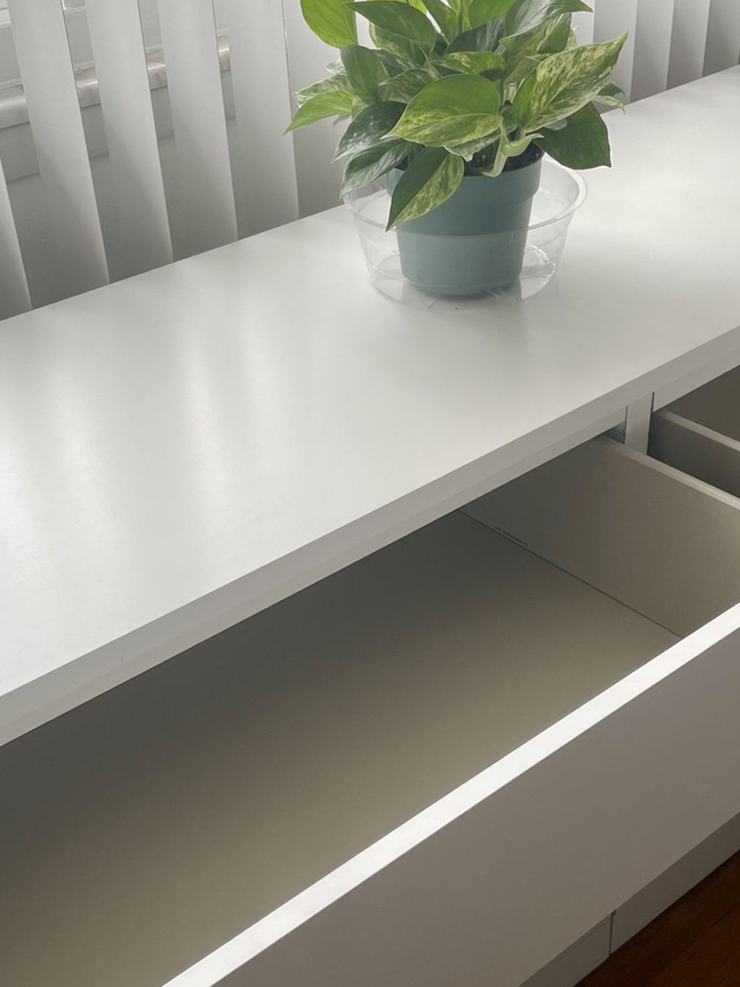 White 6-drawer Malm IKEA Dresser