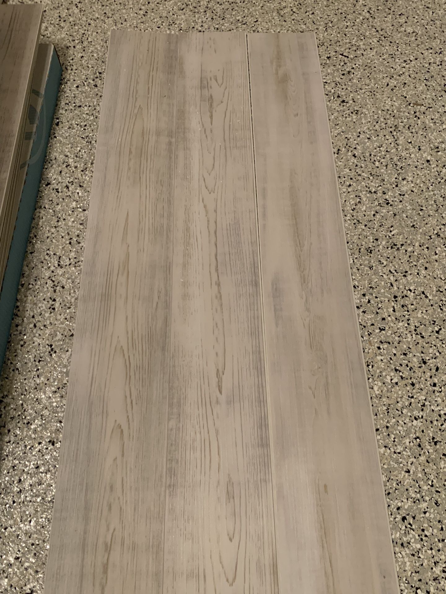 CoreLuxe Grey waterproof vinyl plank flooring or wall-covering
