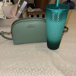 Coach Bag With Starbucks Cup 
