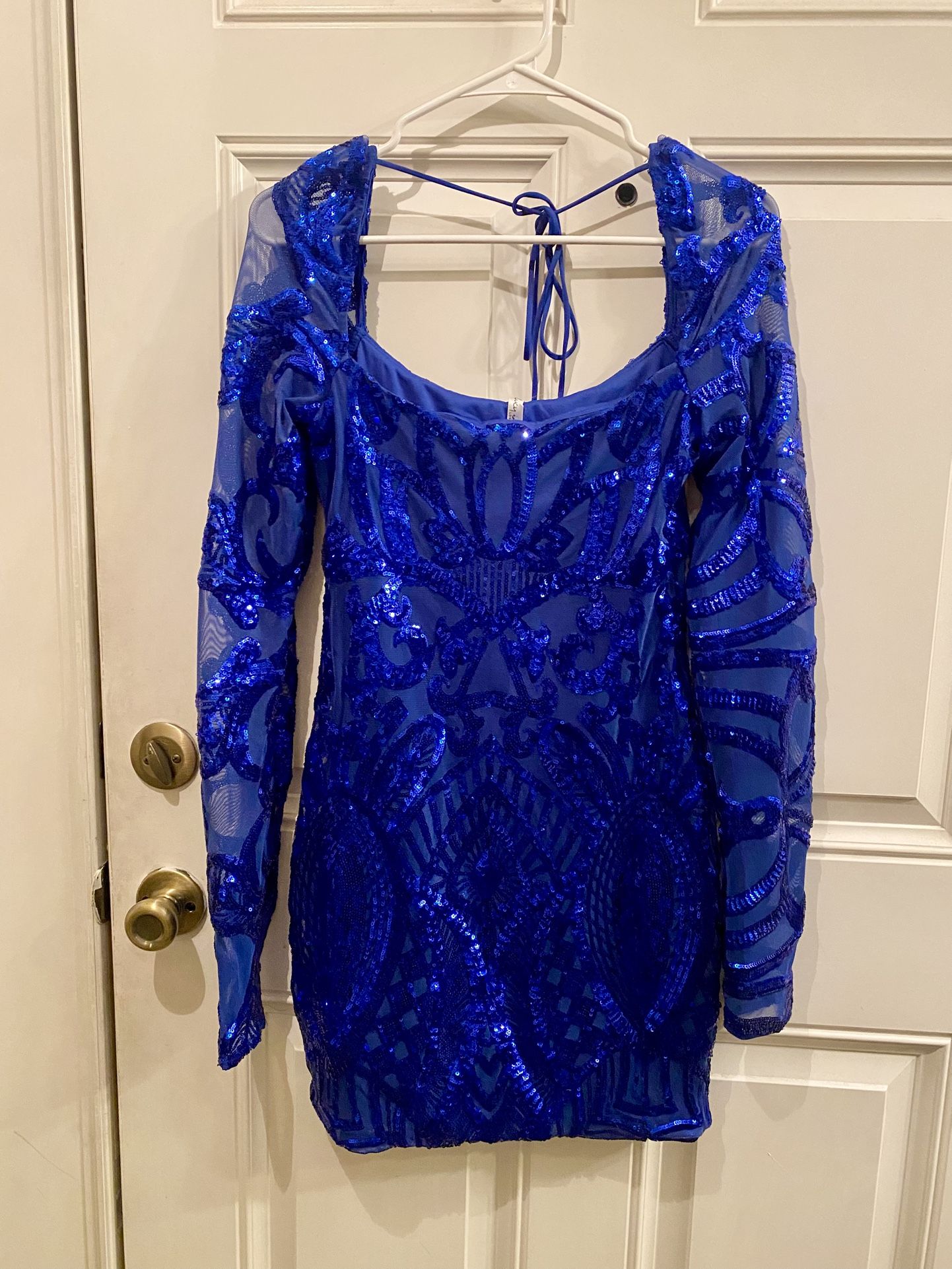 Stunning Blue Sequin Dress