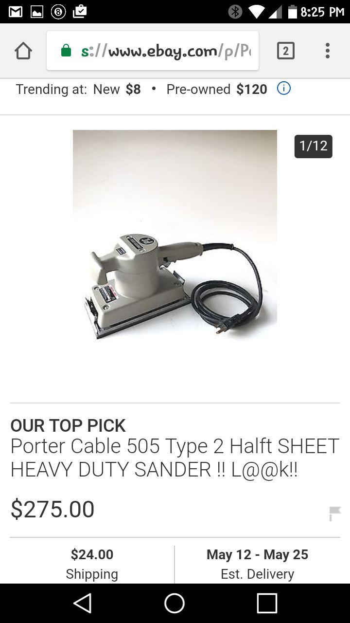 Porter Cable finish sander