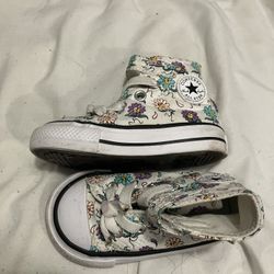 White toddler Converse 