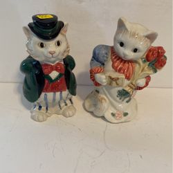 Vintage Cat vases. 1988. $35 for the pair. Fitz and Floyd.