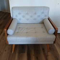 Mid-Century Modern Tufted Accent Chair