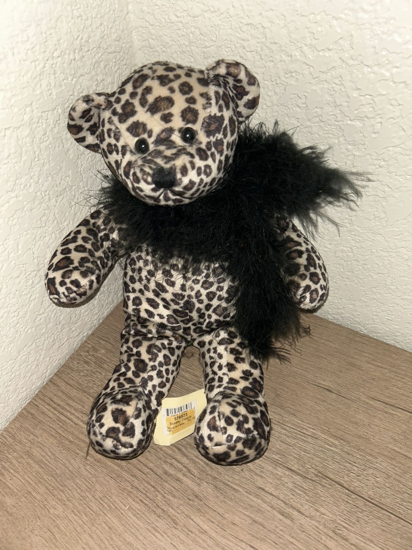 Leopard Print Plush Bear