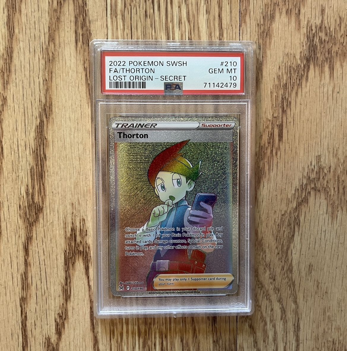 Pokemon PSA 10 Thorton Full Art Trainer