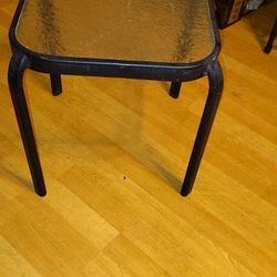Side Table With Glass Top