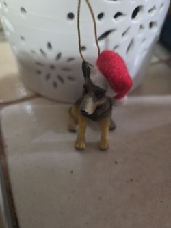 German Shepherd Christmas ornament