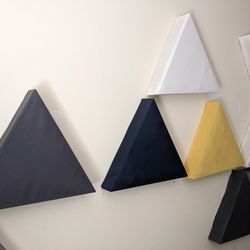 Q14 Acoustic Reverb-Deadening Triangles for Home Studio