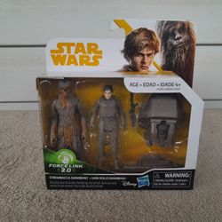 Star Wars Force Link 2.0 Mimban Han Solo & Chewbacca New 3.75" action figures