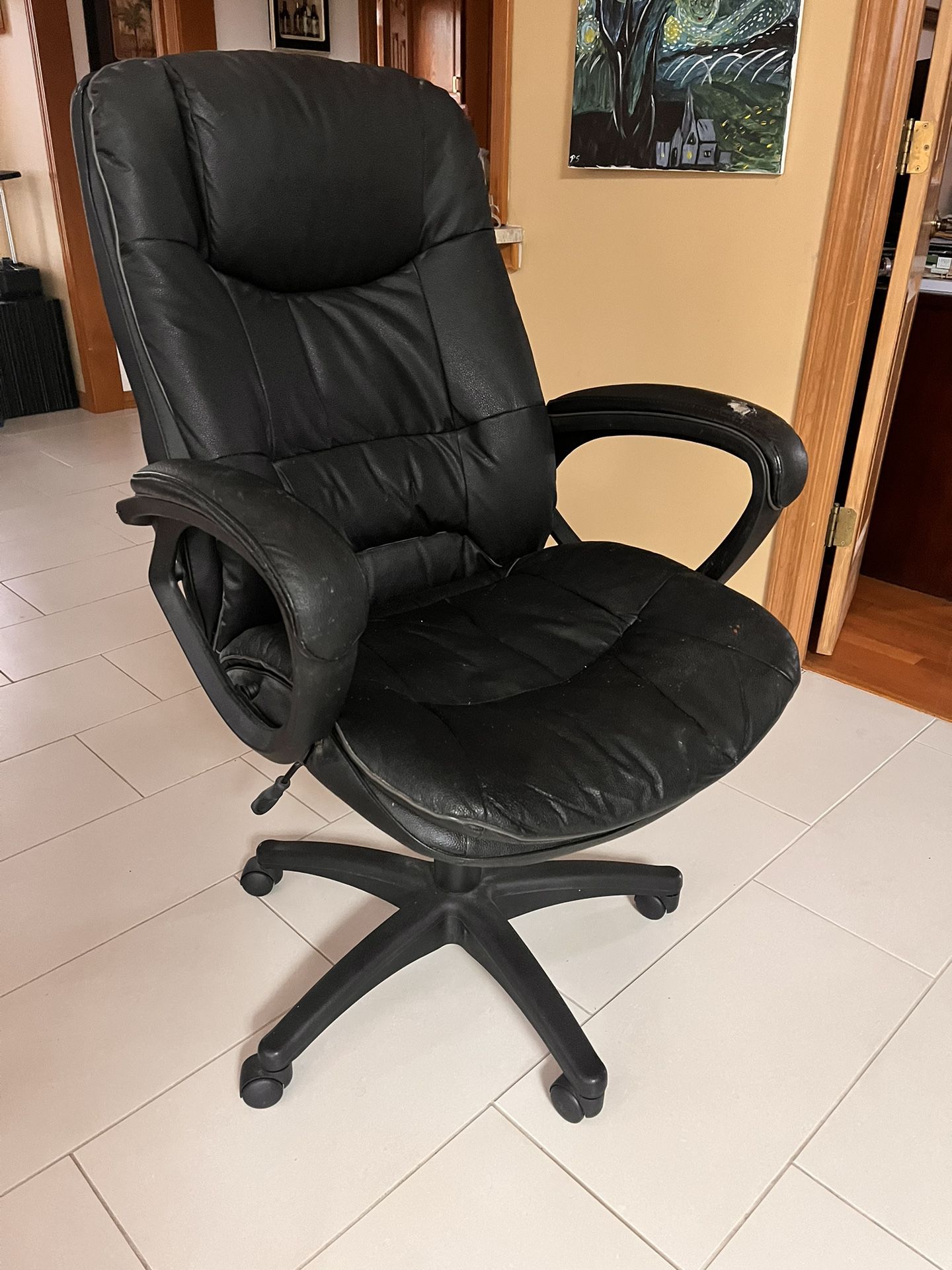 Home Office Chair Leather Recliner