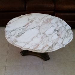 Mid Century Marble Coffee Table