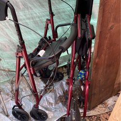 Walker With Seat And Brakes Small Wheel Chair125