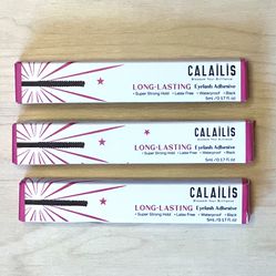 Lot of 3:  CALAILIS Lash Glue for Lash Extensions Super Strong Hold Waterproof