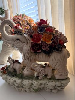 2 Porcelain Elephants