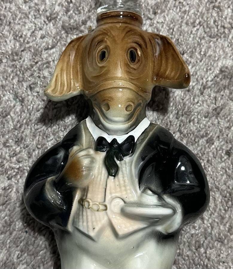 Vintage 1960 Jim Beam Political Democrat Donkey Decanter Bottle