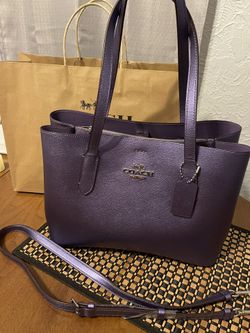 Coach Purple Tote Bag
