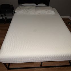 Full Size Bed Frame with Mattress (Great Condition)