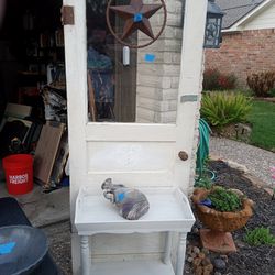 Antique door shelf