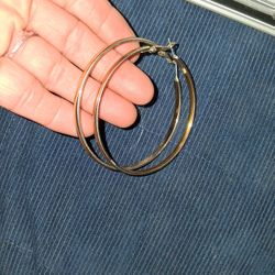Gold Hoop Earrings $55.