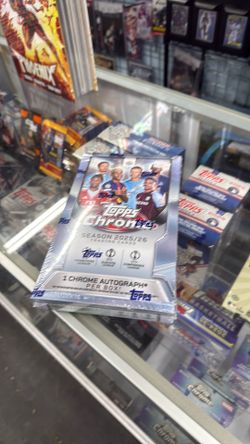 2025–26 Topps Chrome UEFA Soccer Hobby Box — $325  Brand-new and factory sealed!  ⚽ 1 Chrome autograph per box 🔥 Chase the world’s biggest soccer sta