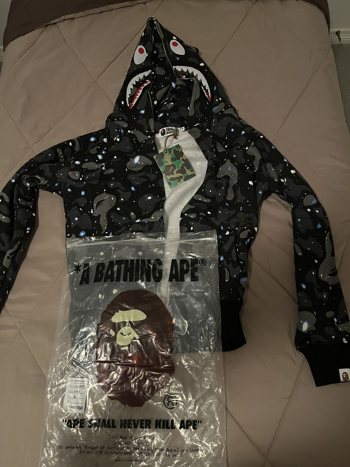 Bape Hoodie Size M but runs a little small
