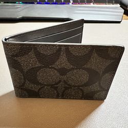 Coach - Compact Billford Wallet In Signature Canvas *NEW*