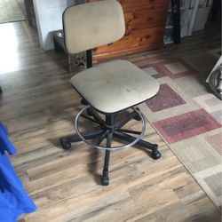 Adjustable Drafting And Crafts Stool  