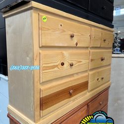 Six drawer pinewood chest dresser cajonera Comoda mueble nuevo
