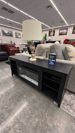 TV STAND AND FIREPLACE