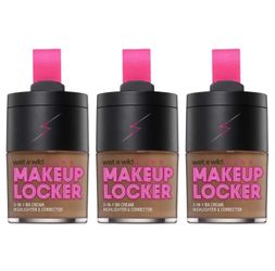 13 Pieces Of wet n wild Makeup Locker- 3-In-1 Sheer BB Cream, Highlighter & Corrector (178A Deep)