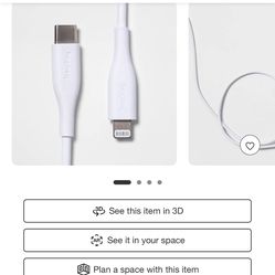 Heyday Lightning to USB-C Fast Charging Cable