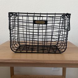 Hearth & Hand By Magnolia Medium Black Wire storage  Basket
