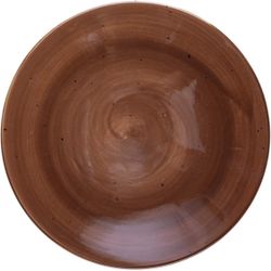M-MAX Durable Ceramic Dinner Plate Sets Plates, Bowls (Xingyun Dark Brown-DP)