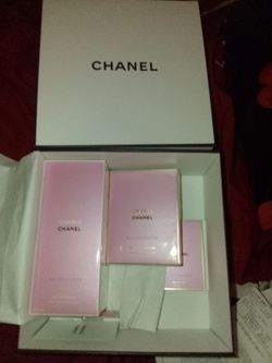 Chanel fragrance lotion and spray.