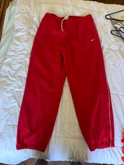 Red sweatpants Nike