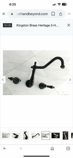 Wall Mounted Bathroom Faucet Black And Nickel A54 B