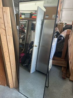 Full Length Floor Mirror Black Frame