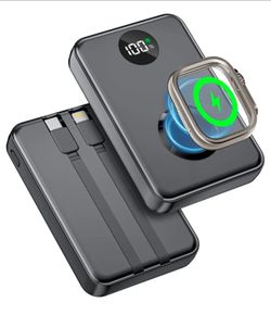 COPINK 15000mAh Mini Portable Charger Power Bank [for Apple Watch],Grey
