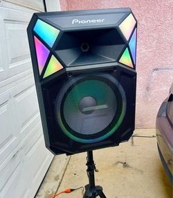 Pioneer Ultimate Party Speaker - 700 Watt of Powerful High Quality Audio, LED Lights, Microphone, Stand, FM, Bluetooth