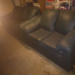 Used Green Sofa Set