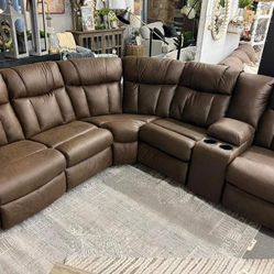 Ashley Trail  Reclining Sectional Sofa Couch 
