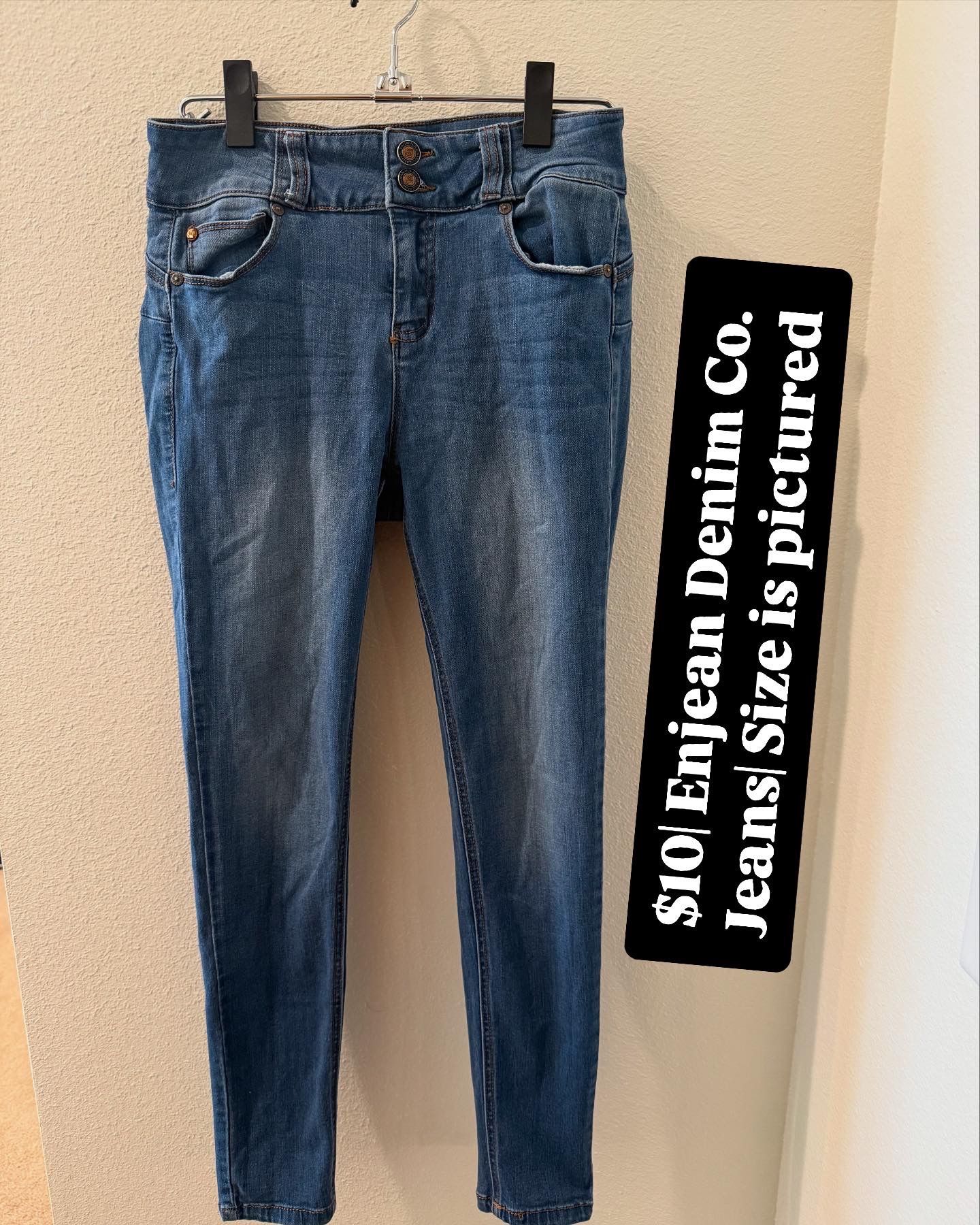 $10| Enjean Denim Co. Jeans| Size is pictured