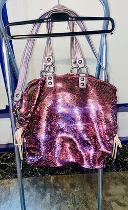 Coach Poppy Limited Ed Sequin Spotlight Pink Tote Shoulder