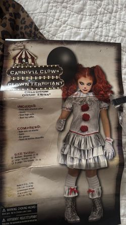 Carnival clown kids medium