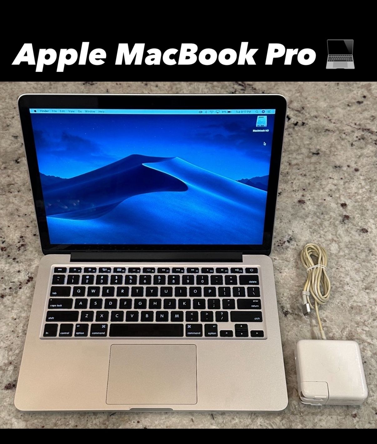 Apple MacBook Pro Retina 13-inch Laptop 2.7 GHz Intel Core i5 Processor 8GB Memory 13" 60W MagSafe 2 Power Adapter iPad Air Tablet iMac Computer 💻 🍎